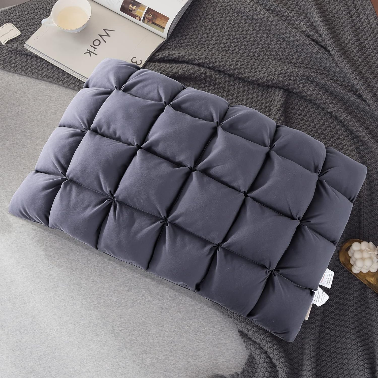 Подушки Queen Size Soft Support Queen Pillows 1 Pack для кровати пушистая пуховая альтернативная подушка роскошная гелевая подушка для отеля для сна на боку белый Standard Pack of 1 серый 11359₽