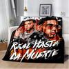 Anuel AA Rapper Hip Hop Singer Blanket Sofa Office Hiking Picnic Super Soft Quilt Fashion Flannel Throws Blanket Birthday Gift