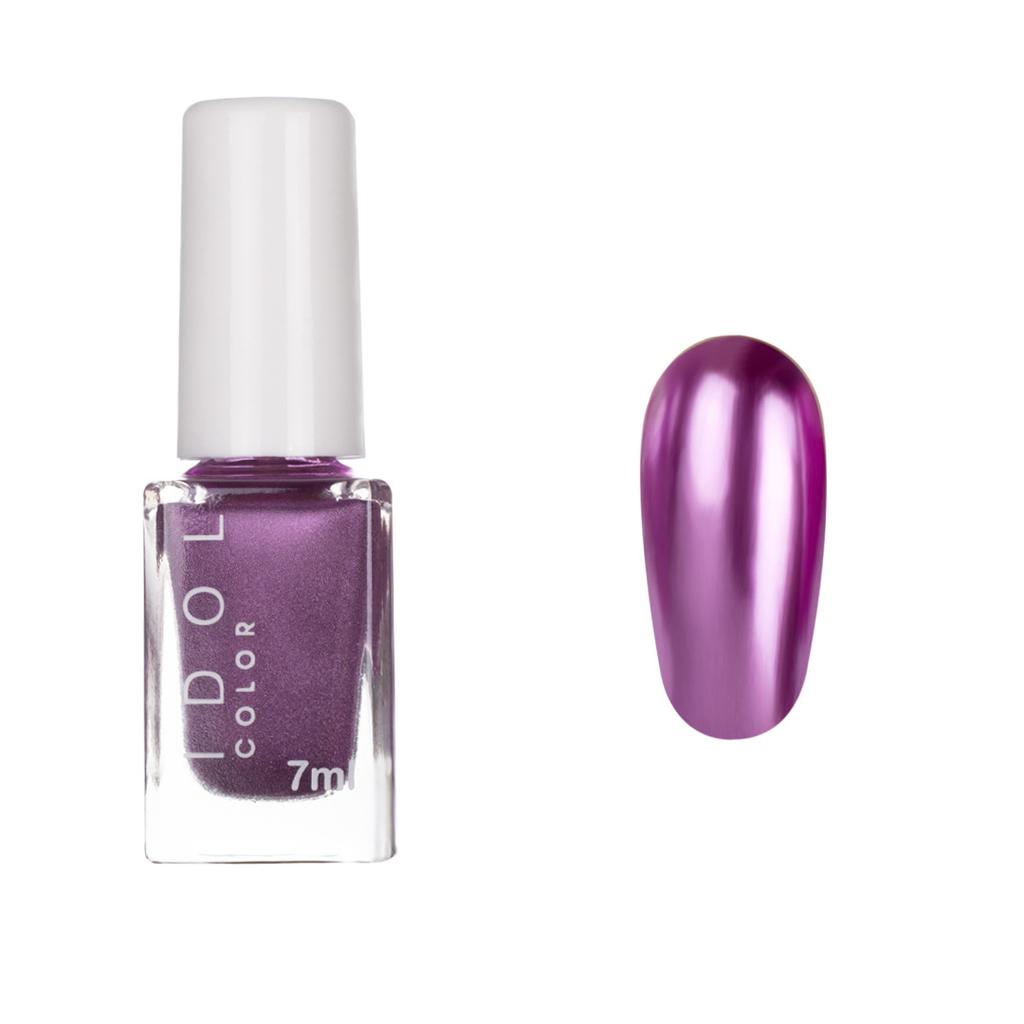 Mirror Metal Nail Polish, Non-baking and Long-lasting, Non-peeling, Quick-drying 12-color Metallic Nail Polish