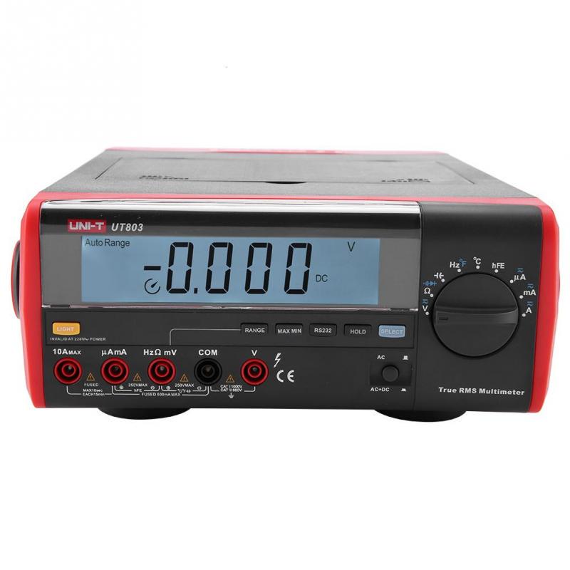 LUISONG YH-KE Multimeter Digital Meter Multimeter,UT803 Desktop LCD Display Digital Multimeter Thermometer 5999 Counts LUISONG YH-KE Multimeter Digital Meter Multimeter,UT803 Desktop LCD Display Digital Multimeter Thermometer 5999 Counts