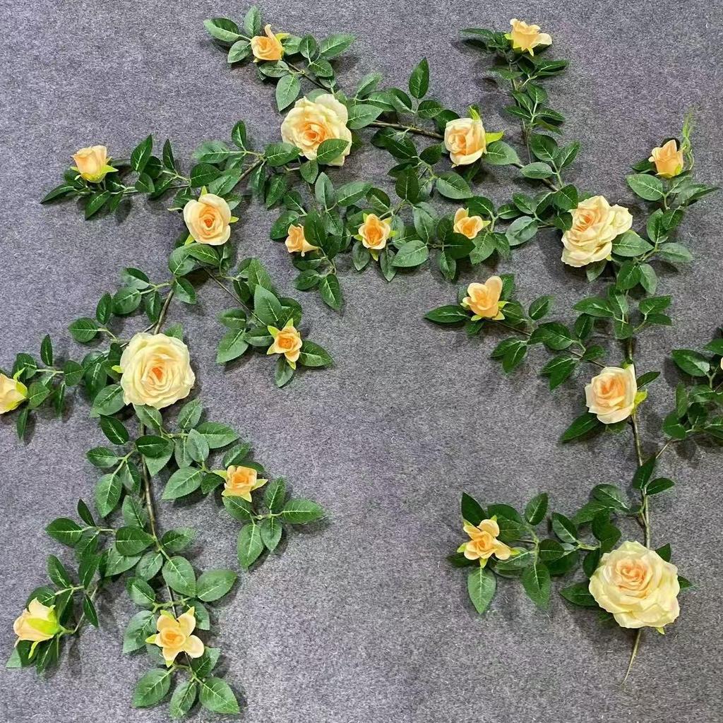 Artificial Rose Vine Wall Hanging for Indoor Decoration