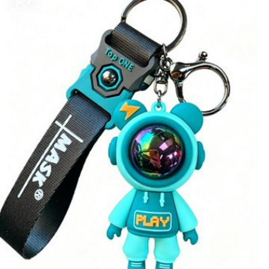 Creative Cartoon Lightning Astronaut Keychain & Backpack Pendant - Trendy Toy & Small Gift