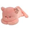 Cute Cat Plush Pillow With Bows Decoration For Cozy Sleep And Comfort