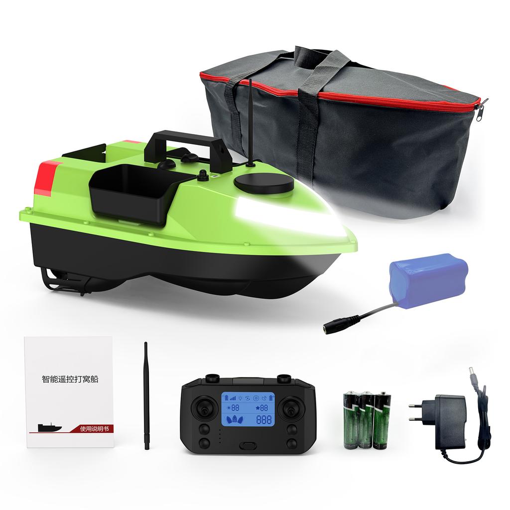 GPS Angelköderboot mit 7 Farben LED-Licht Fernbedienung 500M Reichweite 5200mah