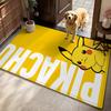 Pikachu Unleashes Rectangular Rug Thick Nonslip Carpet For Gaming Room Play Area Home Party Decor Gift For Friends