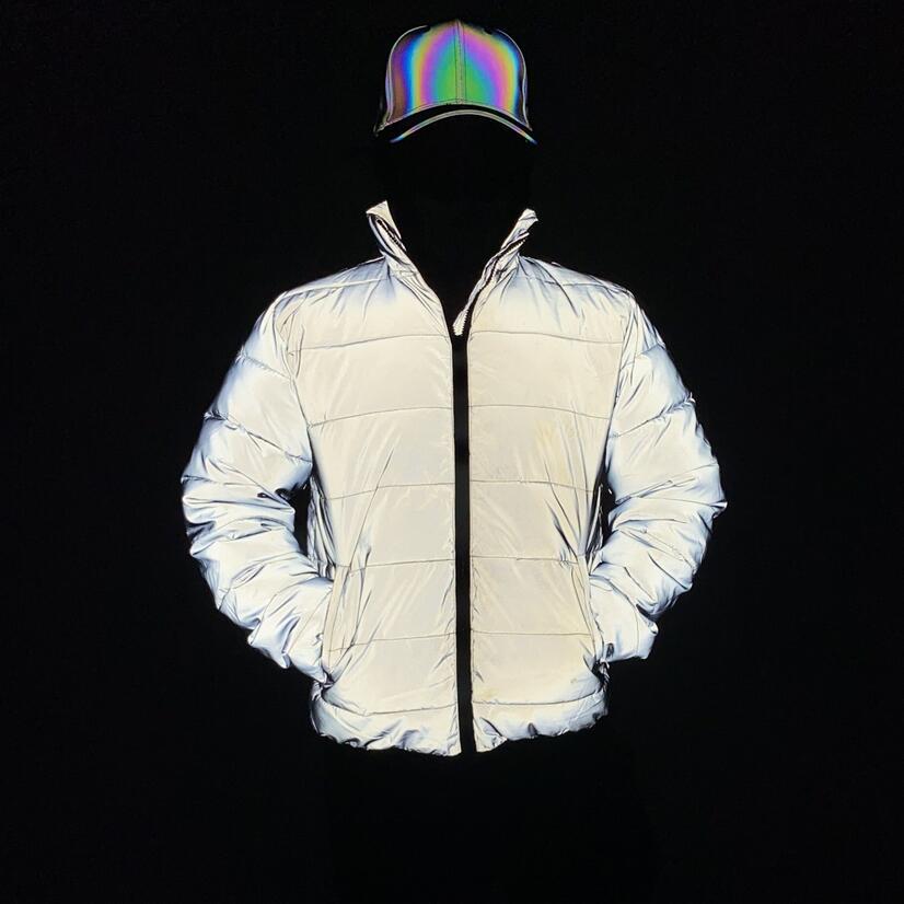 Autumn/Winter Reflective Cotton Jacket for Men