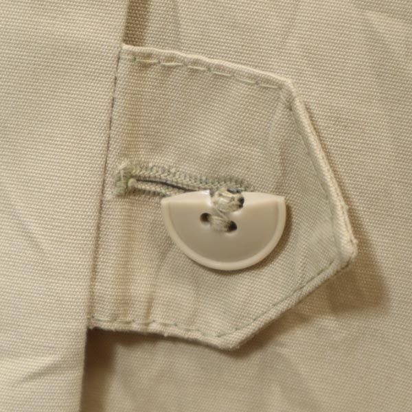 LONDON FOG 80s Vintage Long Sleeve Trench Coat 8 Khaki Back Check Women Used