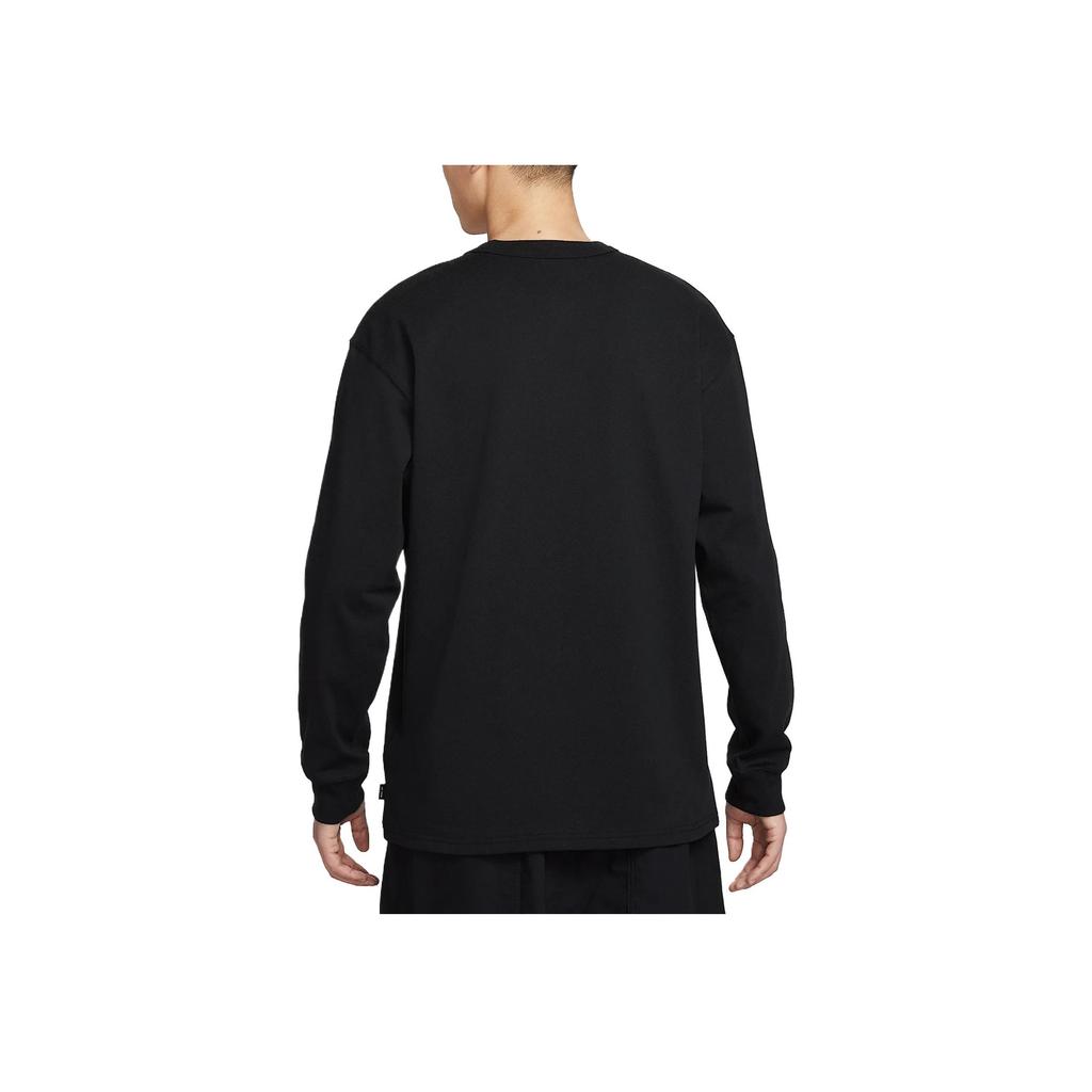 Nike Sportswear Premium Essentials Fashion Comfortable Soft Skin-Friendly Long Sleeve Pocket T-Shirt Men Tops Black DR7930-011
