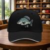 Crappie Fish Graphic Baseball Cap Unisex Adjustable Polyester Curved Brim All Season Hat