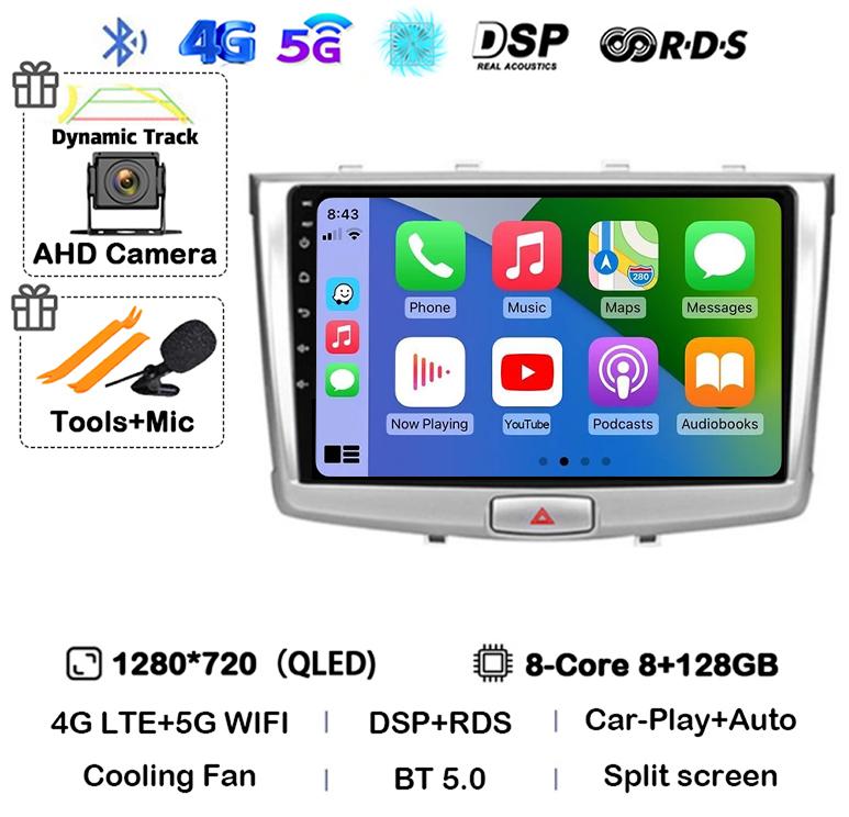 Android 14 Carplay Auto WIFI+4G For GREAT WALL Hover Haval H6 2016 2017 2018 Car Radio Multimedia Player Navigation Stereo GPS