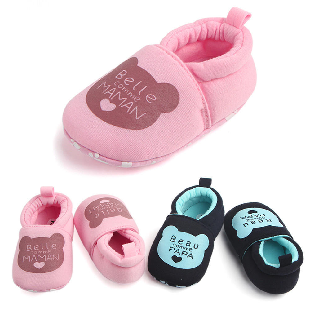 Lovely Toddler Shoes,Winter Warm Baby First Walkers Round Toe Flats Soft Slippers Shoes