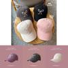 Adorable Korean Bowknot Baseball Cap For Girls All-season Soft Top Pink Hat
