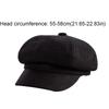 Vintage Solid Color Woolen Octagonal Hat Ear Protection Keep Warm Painter Caps Korean Style Thick Artist Hat Winter