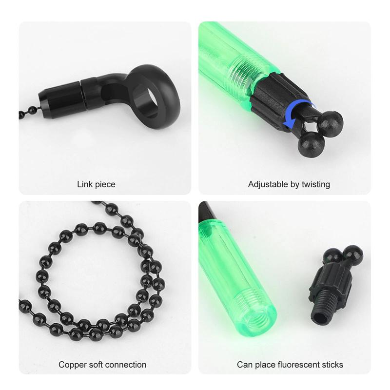 4Pcs Durable Component Angling Supplies Fishing Accessories Indicators Fishing Pliers Bite Alarm Soft Chain