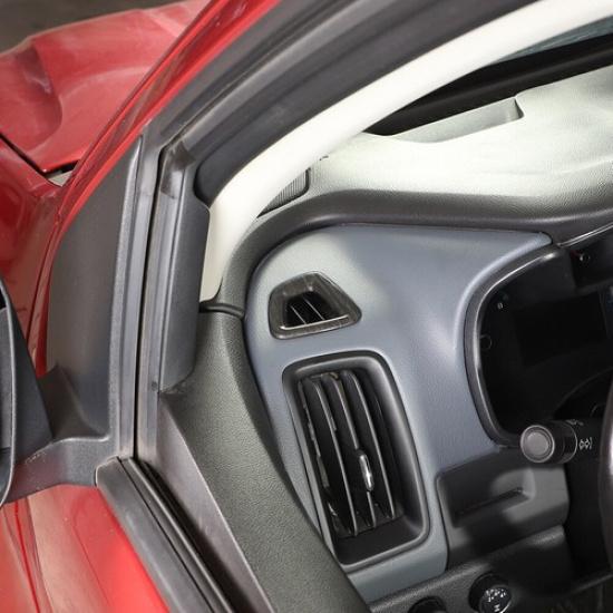 2x Moldura de Cubierta de Salida de Ventilación Lateral de Madera Negra para Chevy Colorado/GMC Canyon 14+