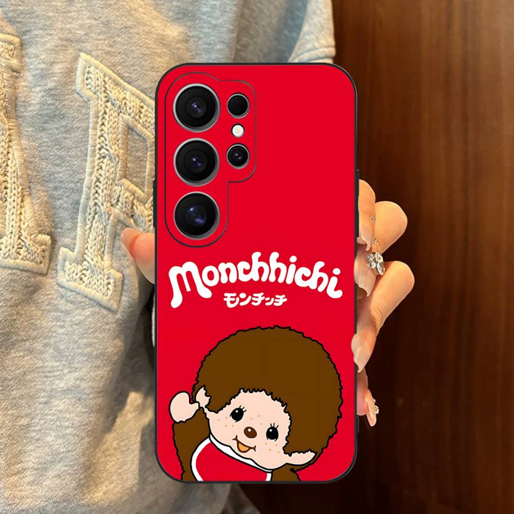 kawaii IP M-M-Monchhichis Phone Case For Samsung S 24 fe 25 Ultra plus 20 lite 21 30 22 23 24 22 Ultra 5G Fundas