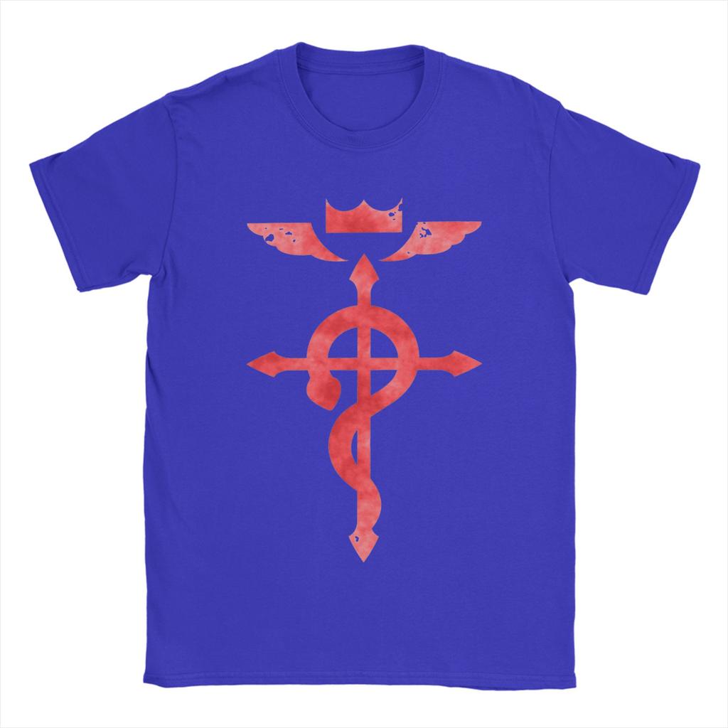 Funny Fullmetal Alchemist Alchemists Bros TShirts Unisex Crewneck Pure Cotton T Shirt Short Sleeve Tee Shirt Plus Size Tops