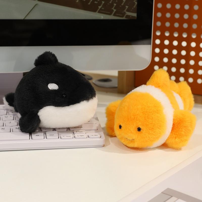 16Cm Ocean Animal Plush Toy Stuffed Cute Octopus Starfish Clown Fish Sea Horse Whale Home Decor Gift