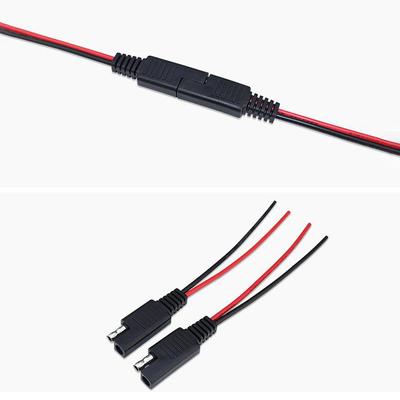 18AWG 10CM SAE macho fêmea Cabo de extensão de energia conector para DIY Automotivo Solar Bateria Plugue Fio
