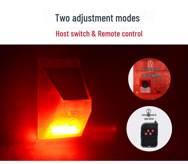 Solar-Powered Remote Control Alarm with Motion Sensor and Animal Repellent