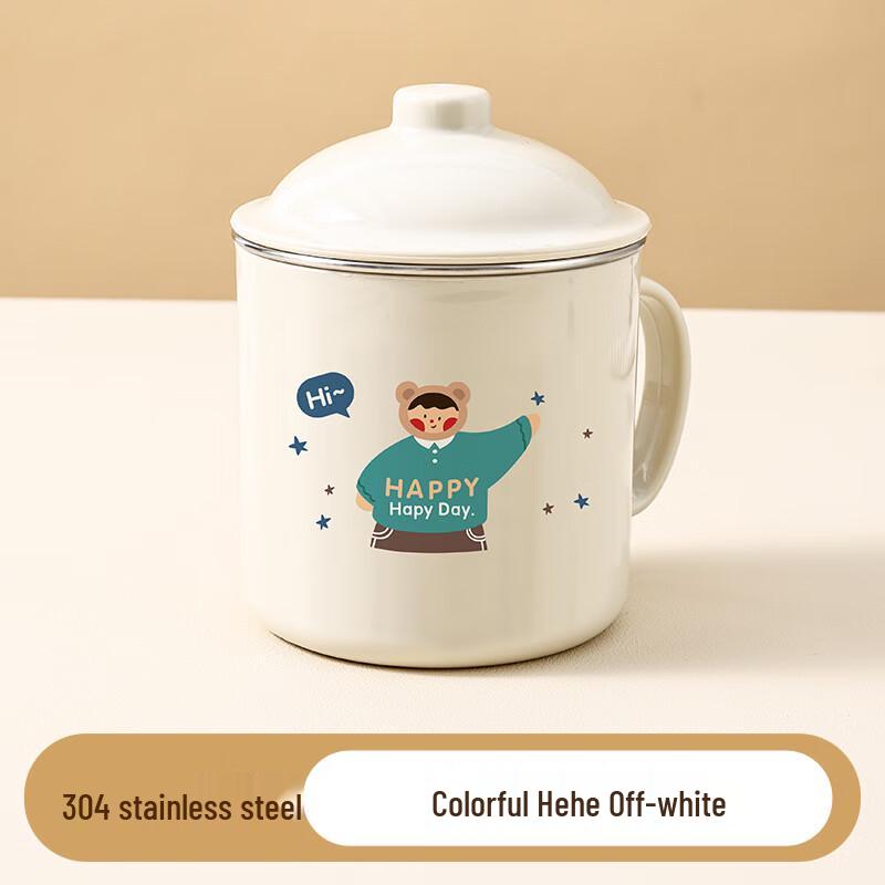 

CH304 Stainless Steel Kids Double-Layer Cup with Handle and Lid 410ml