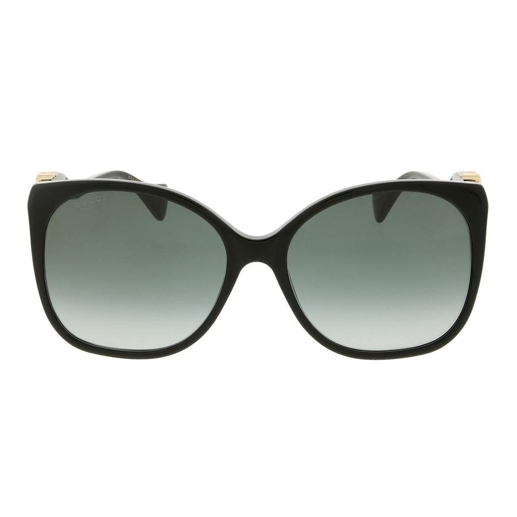 Gucci Round Frame Square Sunglasses Women Sunglasses GG1010S-001