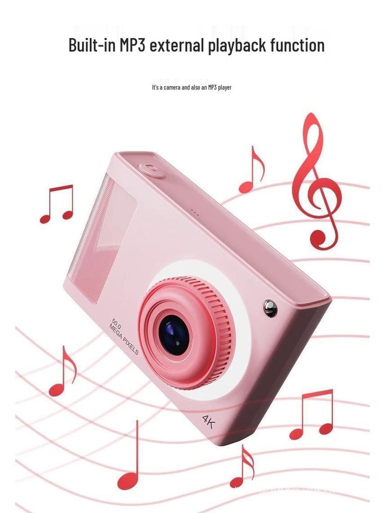 Retro Cute Dual-Camera Student Selfie CCD Digital Camera - Portable Campus Gift