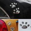 Car Sticker 3D Stereo PVC Car Scratch Sticker - Waterproof Cat Paw/Dog Paw Print Creative Side Door Body Stickers