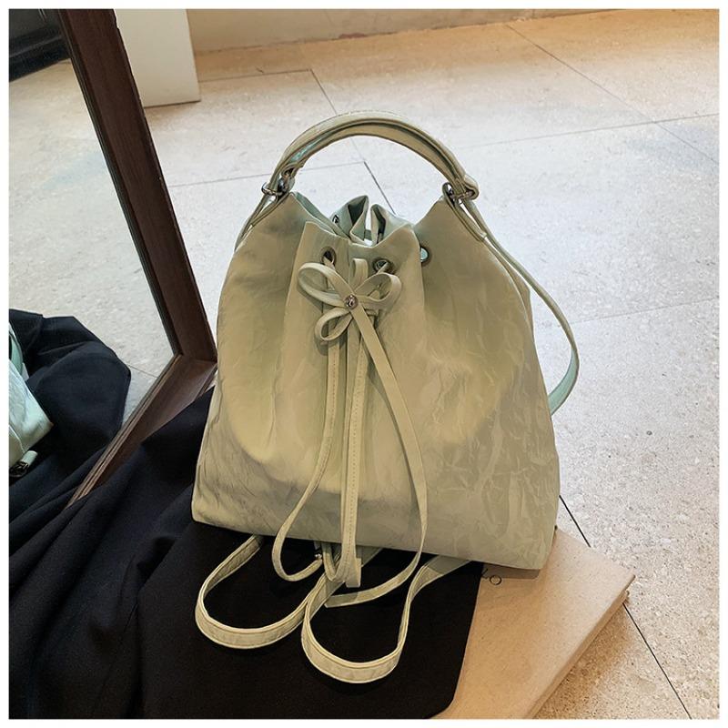 Premium tekstura łańcuszek worek kubełkowy damski nowy modny wielofunkcyjny modny torba na ramię listonoszka plecak