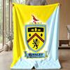 Coperta in Flanella con Stampa Calcio Burnley, Coperta Morbida Calda Leggera per Divano Letto Campeggio