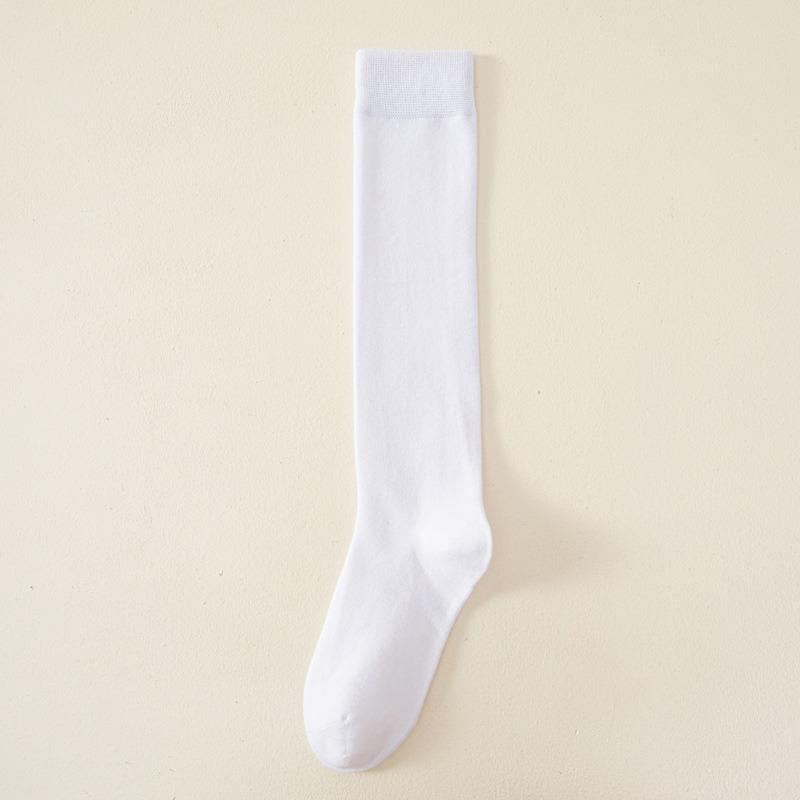 Knee Socks Women'S Autumn And Winter Extended Thigh Socks Micro-Pressure Calf Socks Solid Color Versatile Jk College Style Pure Cotton Socks Wholesale