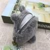 Ghibli Totoro Dust Bunny Plush Coin Purse & Keychain - Cute Kawaii Cartoon Wallet Card Holder for Girls, Women Gifts Anime Fans