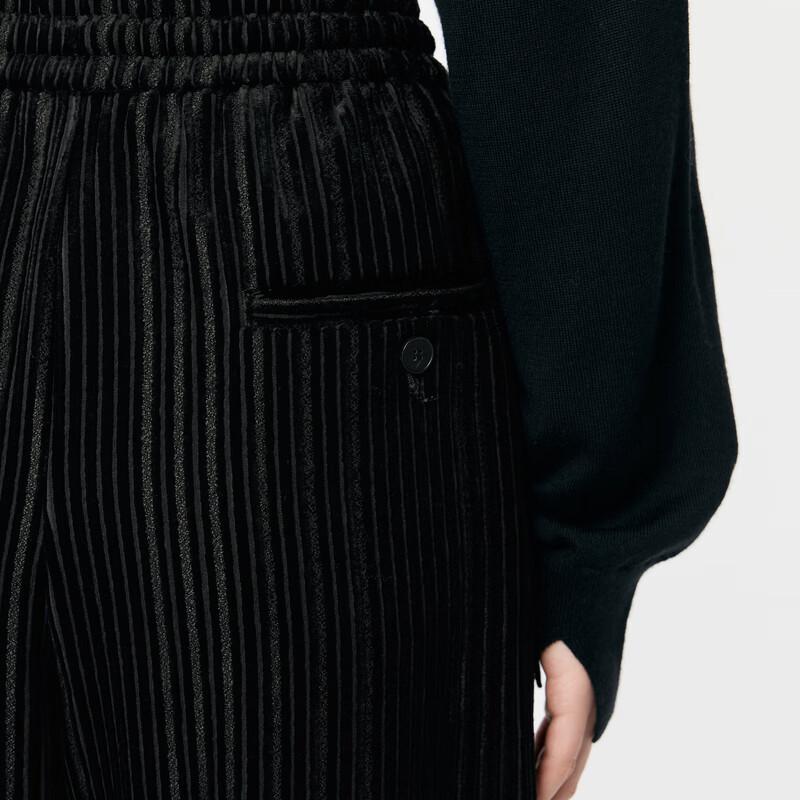 JNBY Women's Loose Corduroy Wide-Leg Casual Pants