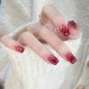 Square Head French Fake Nails Wearable Manicure Nail Tips Waterproof Press On Nails  Women