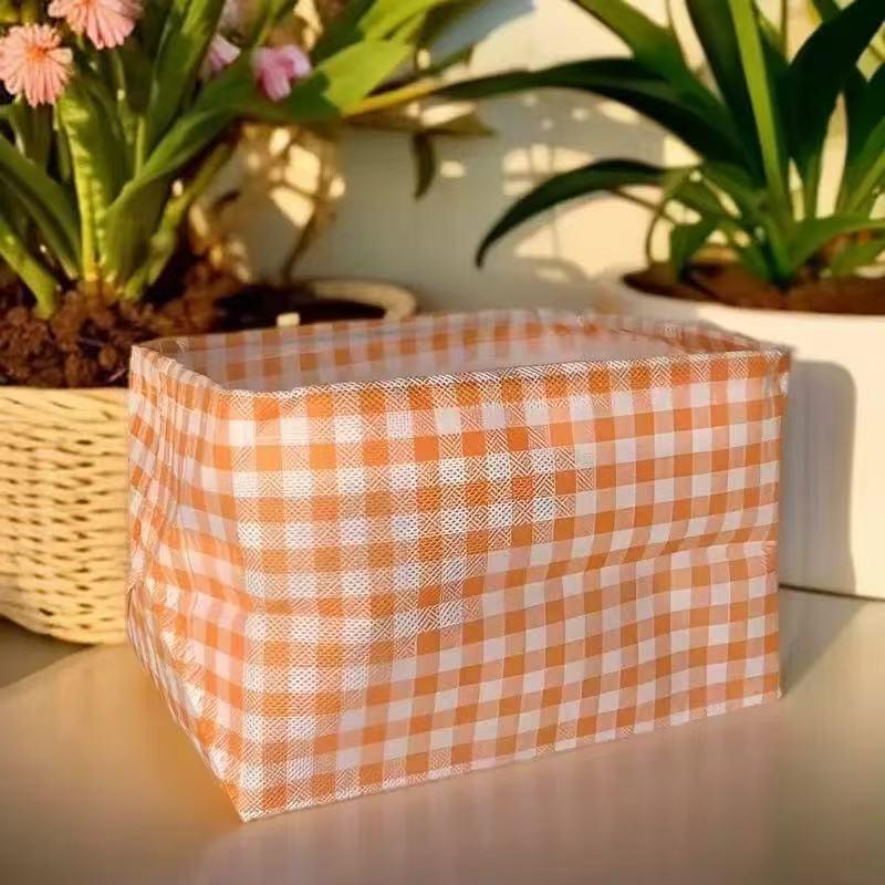 Cotton Linen Foldable Waterproof Desktop Storage Basket