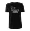 Maglietta Unisex Cotone Oversize Taglia Larga THIN LIZZY T-Shirt Logo Base Maglietta Nera Nuova