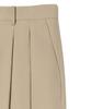 TEN PAST SEVEN Pleated Cotton Pants - Beige