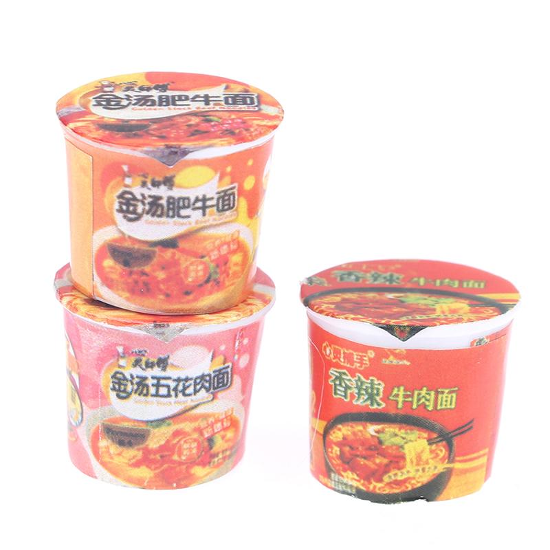 5Pcs 1/12 Dollhouse Miniature Instant Noodles Dollhouse Kitchen Pretend Food Toy