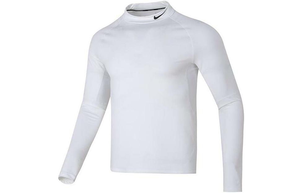 Nike Pro T Shirts Men s White Half Turtleneck Moderate Straight Fit FB8516-100 S