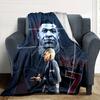 Star Player Kylian Mbappé Blanket Durable Comfort Perfect for Chair Picnics Office for All Occasions Playful Design