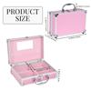 Große Kosmetiktaschen & Etuis für Beauty-Koffer mit Trennwänden Reisebox Organizer Nagellack Make-up Koffer mit Spiegel