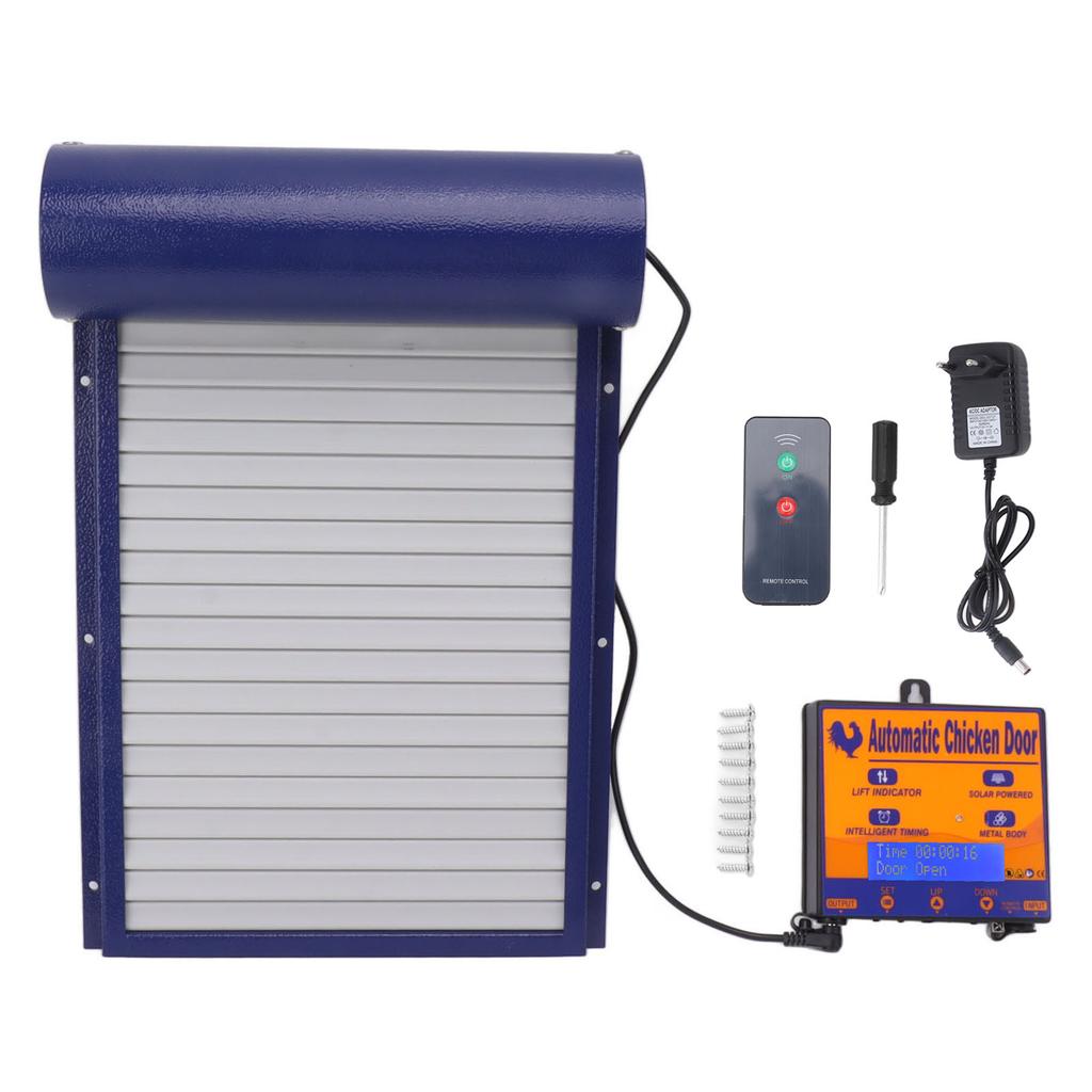 Automatic Chicken Coop Door Light Sensing Timing Remote Control 3 In 1 Coop Door for Breeding Farm