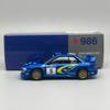 MINIGT 986 Subaru Impreza WRC99 1999 Rally Australia Winner #5 Australia exclusive Metal Blue 1:64 alloy car Model