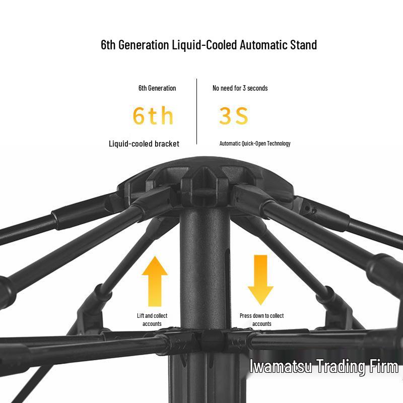 Automatic Portable Double Layer Tent - Quick Setup, Rainproof, Folding for Camping & Beach