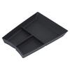 Textured Base Console Storage Tray, Car Interior Insert with Split Storage Space for Phone, Cards, Coins, and Daily Cabin Carry Needs