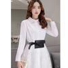 Shoulder Bag Waist Band Mini PU Leather Women Clothing Accessory - Black, as described