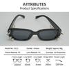 Studded Square Frame Sunglasses Men Women Punk Eyepiece Unisex UV400 Protection PC Frame Y2K Cool Sunglasses