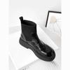 Elastic Fleece-Lined Ankle Boots, British Style, Thick Sole, Hot Selling for Women's Autumn/Winter 2025