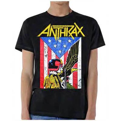Anthrax American Flag Eagle Soldier Graphic T-shirt