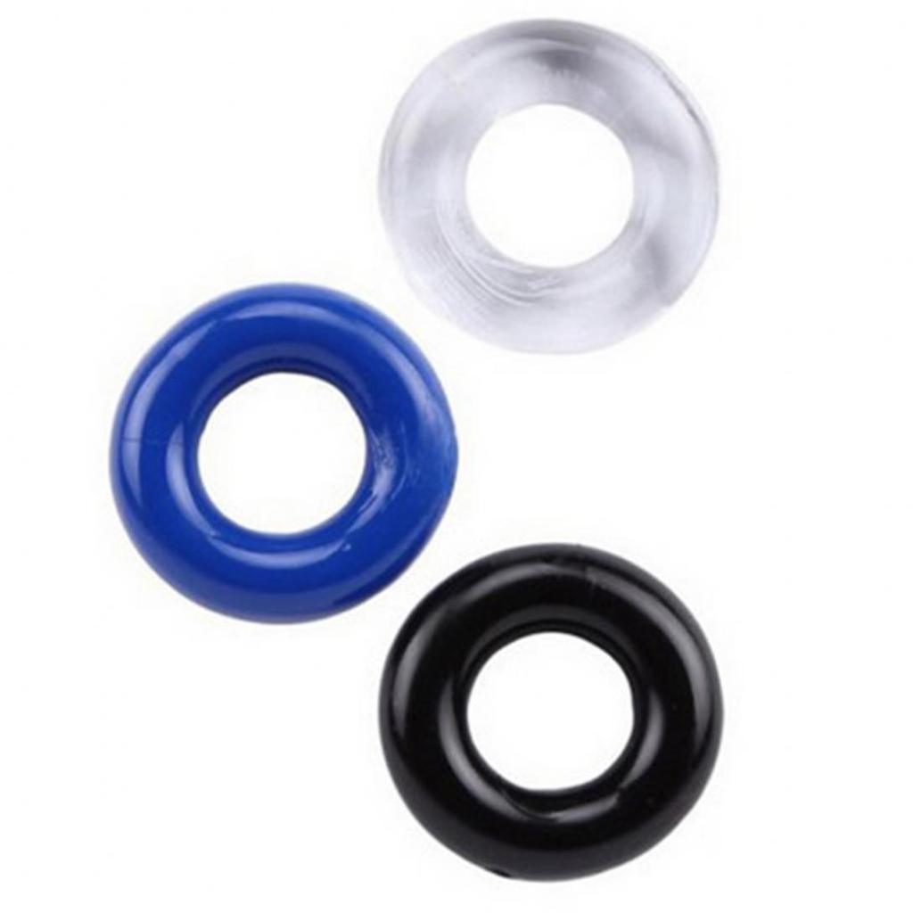 Sex Shop 3Pcs/Set Men Round Penis Time Delay Rings Bead Sexual Stimulation Adult Products